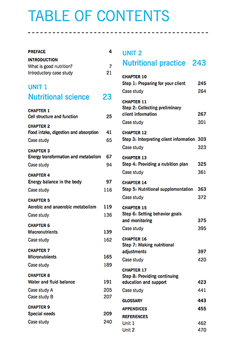 Table of Contents
